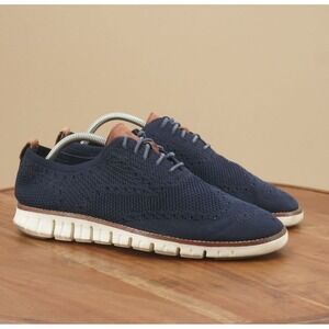 Cole Haan Womens Zerogrand Wingtip Oxford Shoes Size 9.5 M Navy Blue C24947